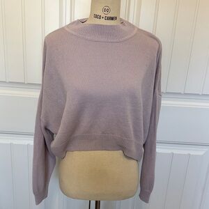 Divided Women's Lavender Crew Neck Sweater